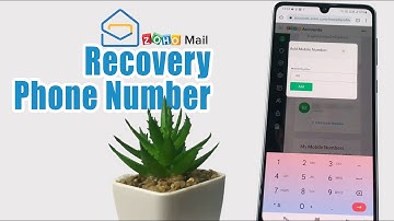 How To Add Recovery Phone Number In Zoho Mail Account