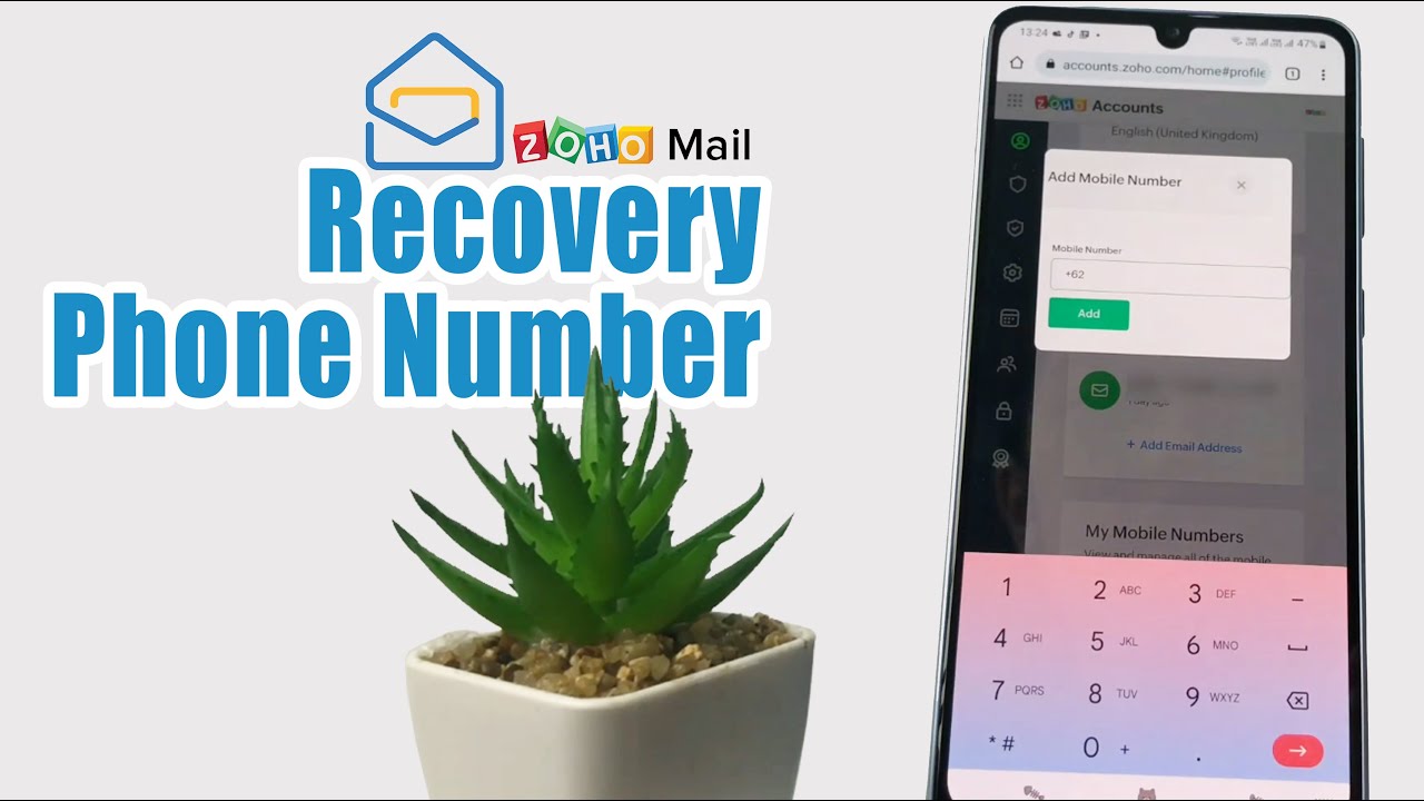 zoho mail change phone number