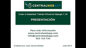 Tienda Virtual - Django 1.10 - PRESENTACIÓN