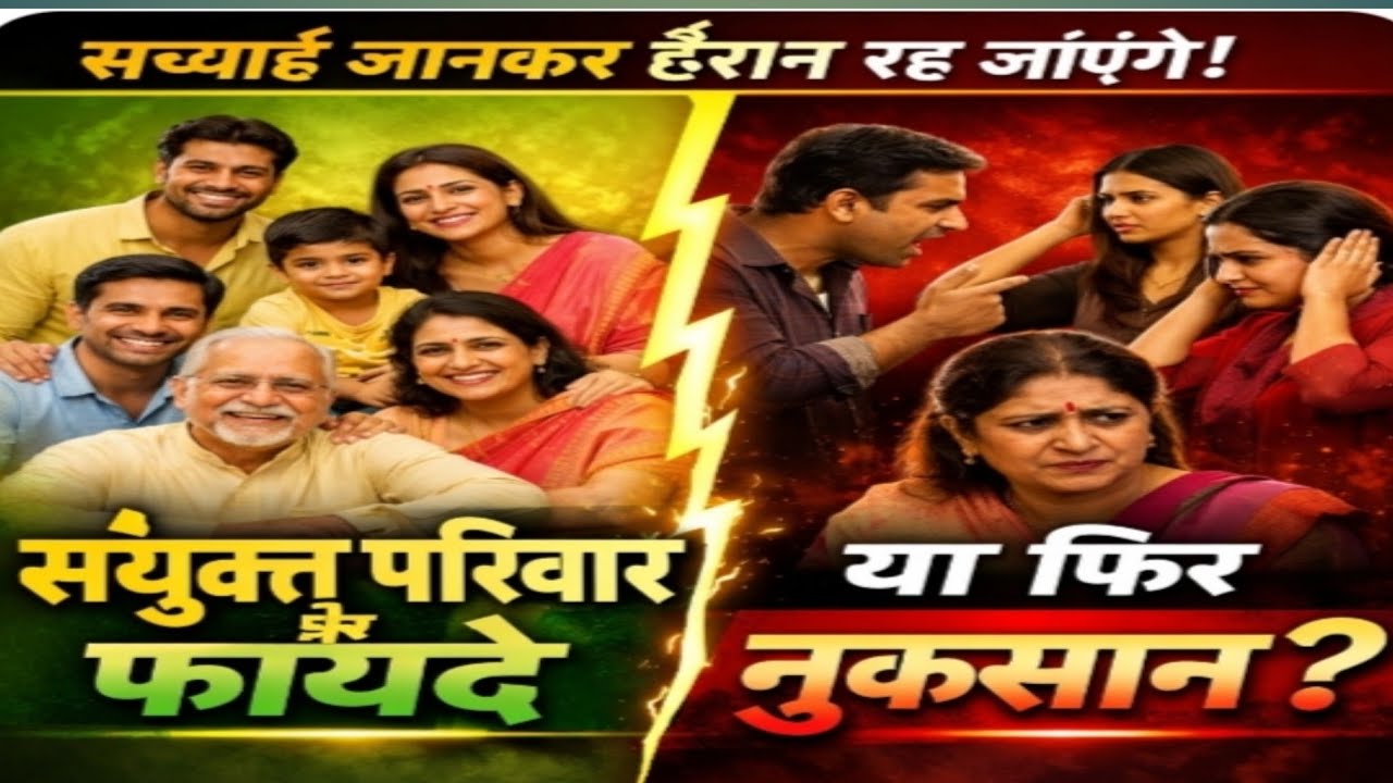 🌺आखिर क्यों बिखर गए संयुक्त परिवार🌺