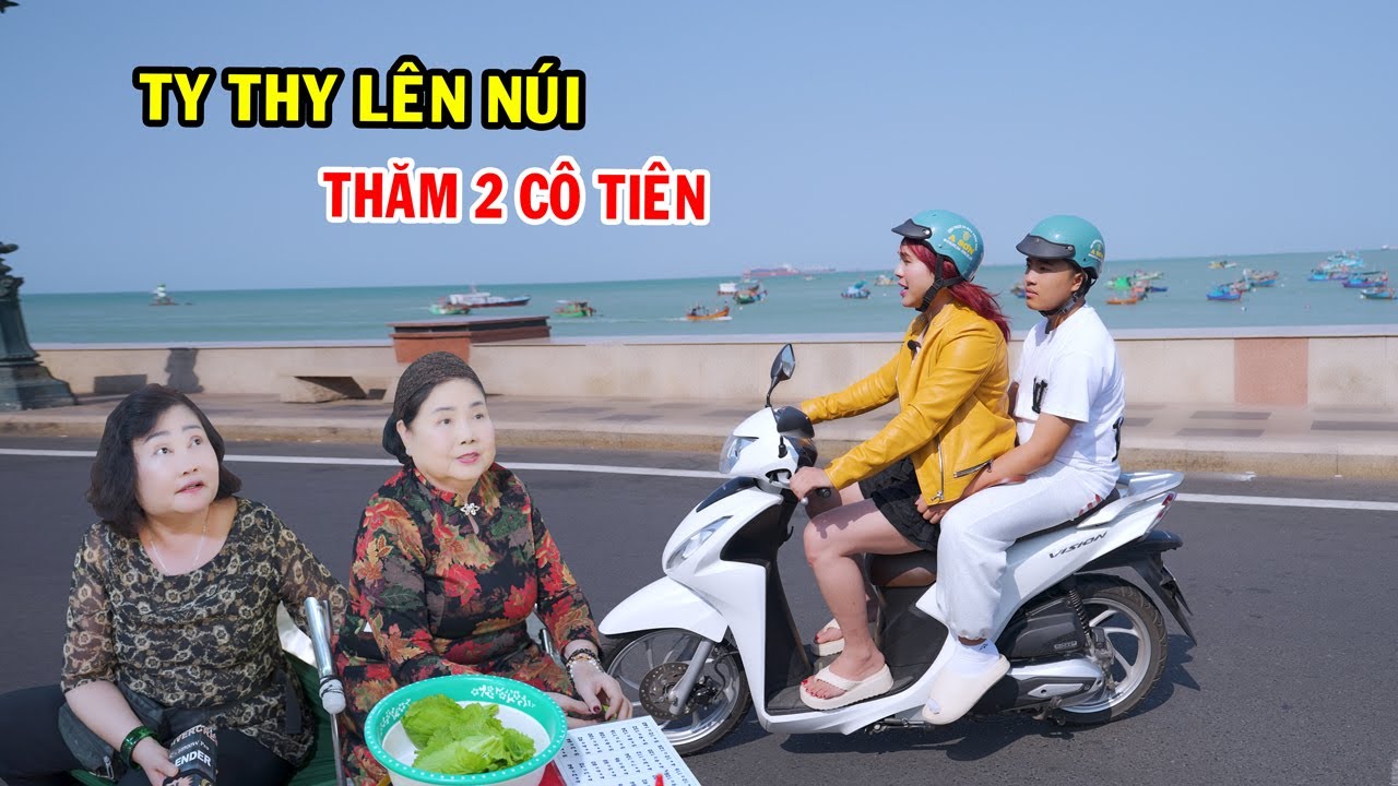 Ty Thy lên núi thăm 2 cô tiên - Ty Thy Vlog Gỏi đu đủ