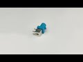 Z Code FAKRA PCB Connector Through Hole Right Angle Plug 50 Ohm