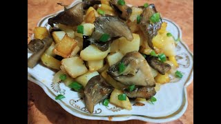 Моя ЛЮБИМАЯ ЖАРЕНАЯ КАРТОШКА С ГРИБАМИ Как вкусно жарить картошку с грибами 
