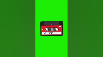 Cassette Recorder Green Screen Animation | Retro Tape Player Loop #videoediting