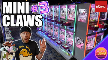 SO MANY WINS!! Mini Claw Machines at Round 1
