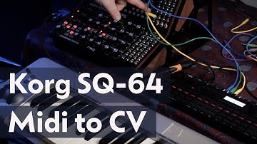 Korg SQ-64 - It can be used as Midi to CV Converter! - Review Follow-up