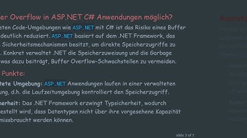 Verständnis von Buffer Overflow in ASP.NET C#  Anwendungen