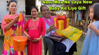 Aaj Sasu Maa Ne New Baby👶Ke Liye Gift Laya||Life Of Pregnant Wife In Village|Cooking Wild Vegetables