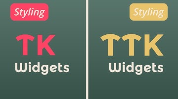 How to Customize a TTK widget vs A TK widget ?