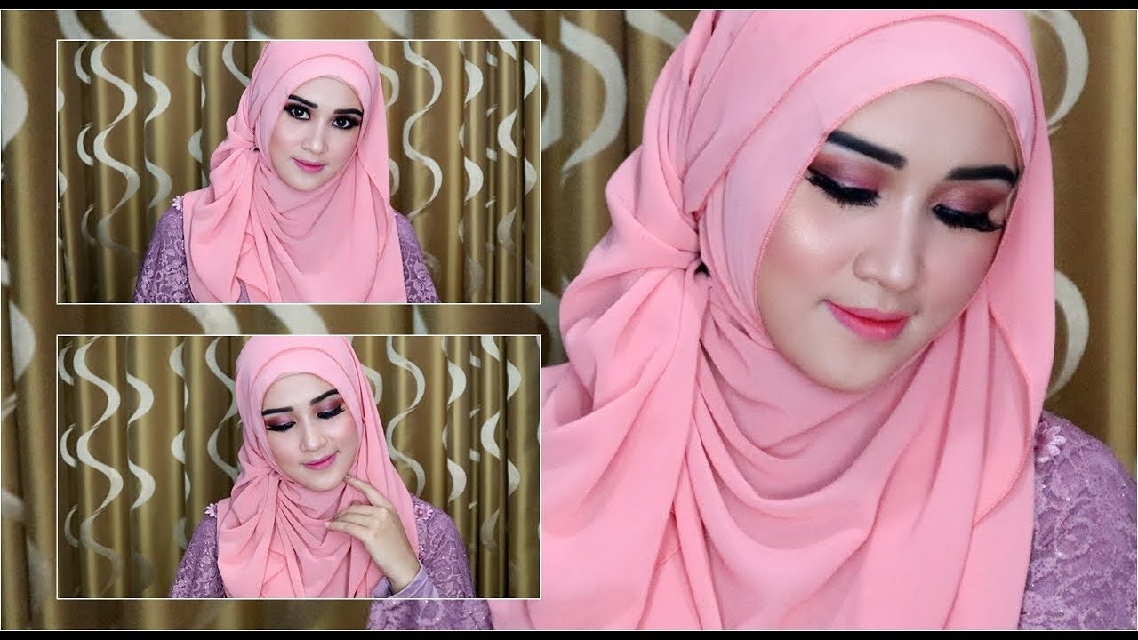 TUTORIAL HIJABER22 PASMINA SIMPLE BUAT KE PESTA Mp4 YouTube