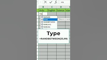 How to Generate Random Marks in Excel (Randomization Techniques)