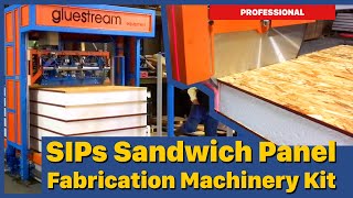 Professional SIPs Sandwich Panel Fabrication Machinery Kit