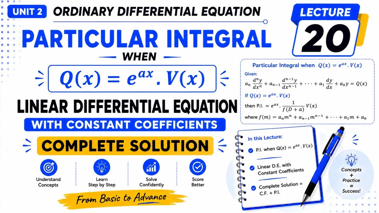 20. Linear Differential Equation with Constant Coefficients ...