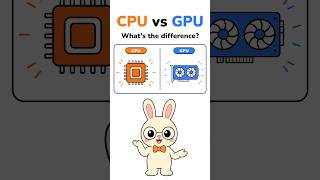 CPU vs GPU: What's the Actual Difference 🐰 #shorts