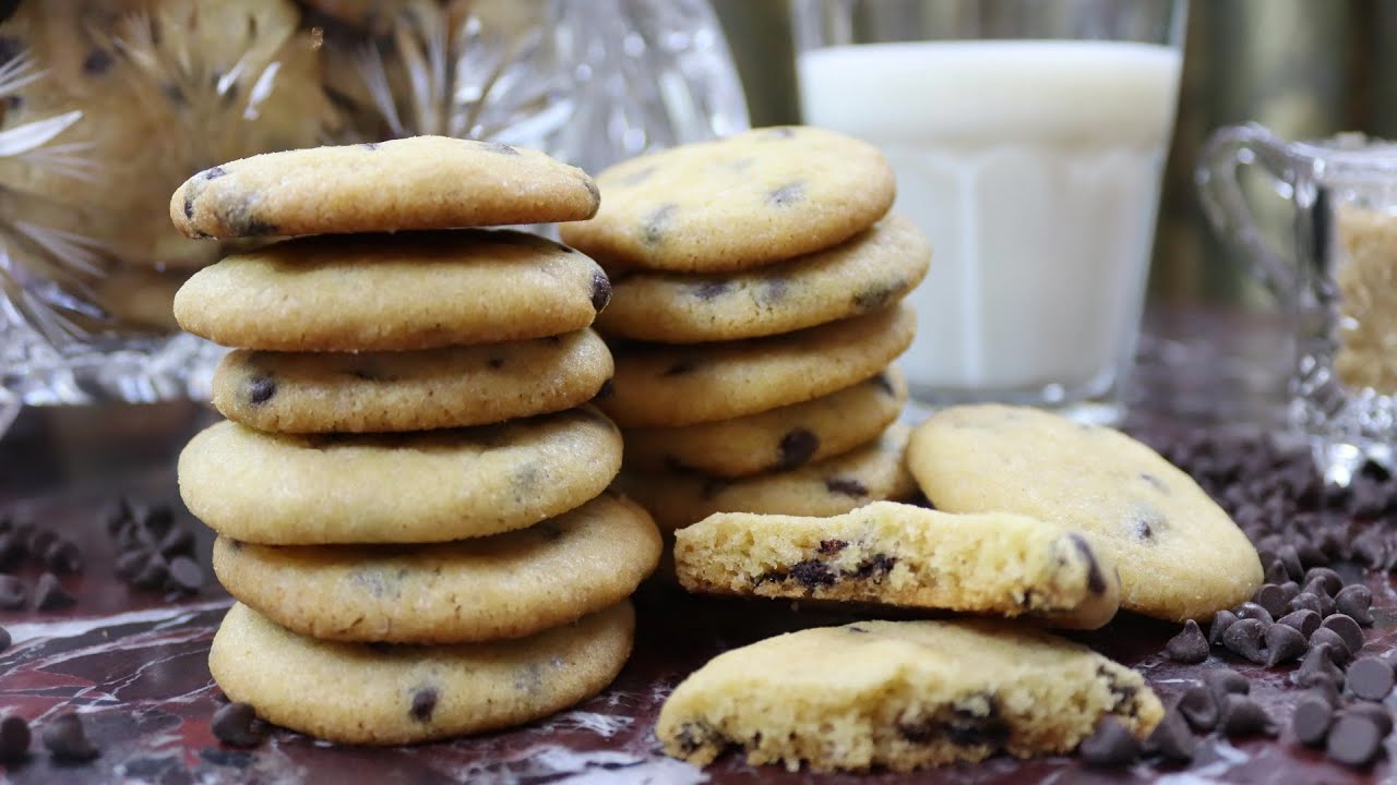 Perfect Every Time Chocolate Chip Cookies 🍪 Mini Crispy Chocolate Chip
