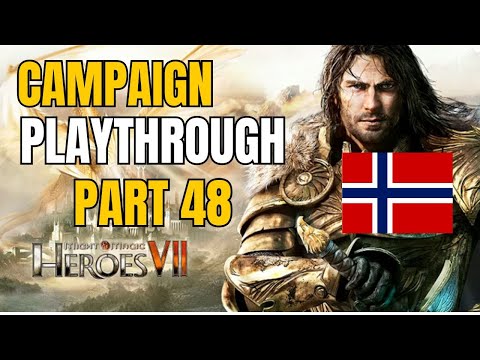 Let's Play Might And Magic Heroes 7 - Ep. 48 - Academy Campaign - Norwegian commentary!