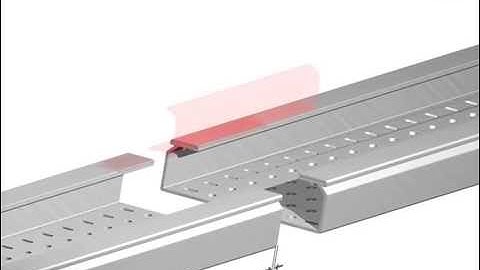 How to mount joints between sections of Unex insulating cable tray 66