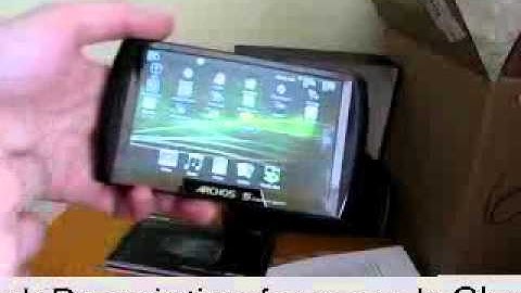 Archos 5 Internet Tablet with Android (unboxing and first look)