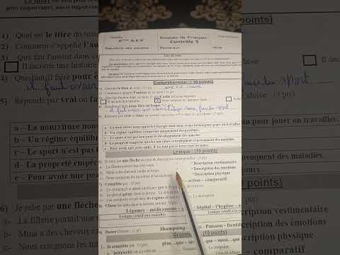 6ème année primaire évaluation N3 deuxième semestre الفرض الثالث الدورة التانية 6AEP
