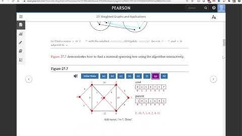 Daniel Liang C++ Section 27.4 Minimum Spanning Tree