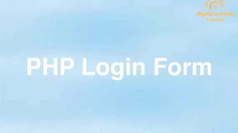 24 PHP Login Form | Online Training Download app from below link