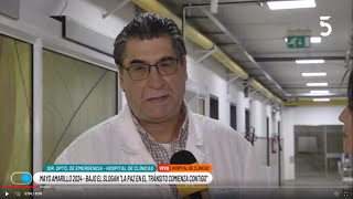 Hablamos con el Dir. dpto. de emergencia del Hospital de Clínicas, José Gorrasi sobre Mayo amarillo