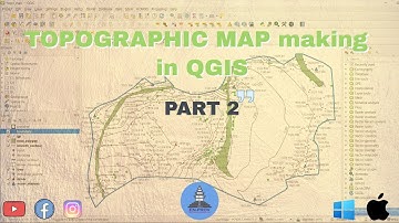 Topographic Map in QGIS | Survey camp | IOE | part II