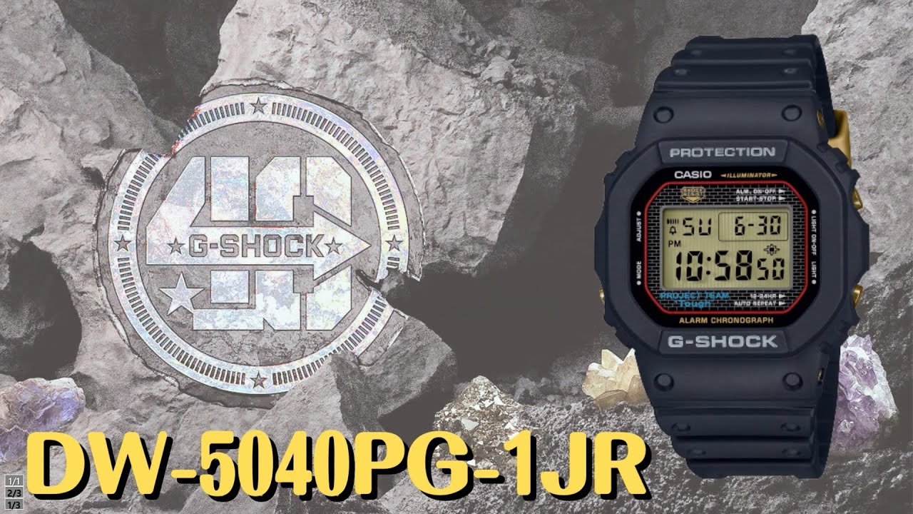 G-SHOCK 40th Anniversary DW-5040PG-1JR メンズ リクリスタライズド