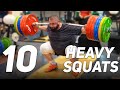 Compilation 10 mens heavy squats