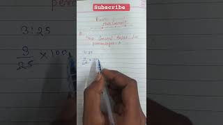 Basic math concepts!!How to convert ratio to percentage 😎🤗!!#mathconcepts #shorts  #basicknowledge