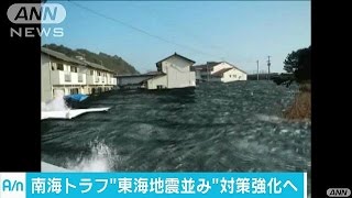 南海トラフ大地震　東海地震と同程度に対策強化へ(16/06/28)