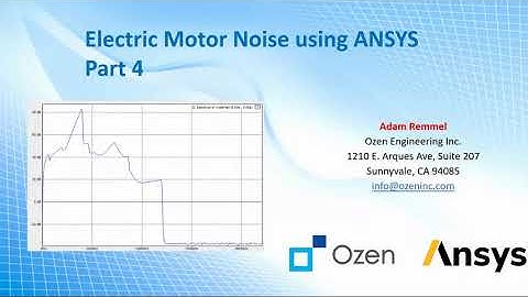 Electric Motor Noise using ANSYS Part4
