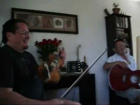 David Finkle jams with renowned Metis fiddler Anth...