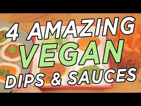 TOP 4 Vegan Dips and Sauces - PARTY FOOD - Mum Cooks