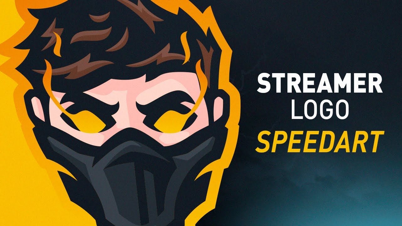 SPEEDART STREAMER MASCOT LOGO - @ShaphiRaDesigns