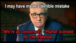 Did Martin Scorsese just say he's disappointed in The Irishman's de-aging CGI?