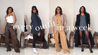 copying VOGUES EVERY OUTFIT I WEAR IN A WEEK | 7 Days 7 Outfits