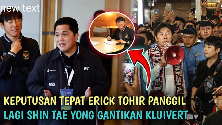 KABAR BAIK RESMI HARI INI SHIN TAE YONG KEMBALI MELATIH TIMNAS INDONESIA ITULAH HARAPAN KITA SEMUA