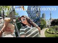 Vlog solo trip to toronto shopping eating exploring in canada alone