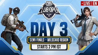 [EN] PMCO Wildcard Semi-Finals Day 3 | Fall Split | PUBG MOBILE CLUB OPEN 2020