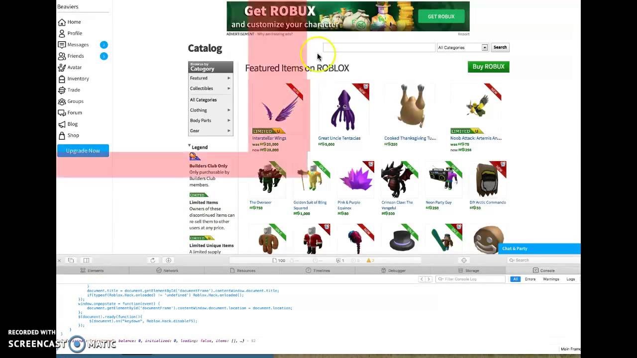 Omg Robux Hack Works 2016 2017 Youtube - all categories robux hack 2017
