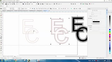 Corel Draw Tips & Tricks Letters with an outline in the middle Part 3 Boundary Tool
