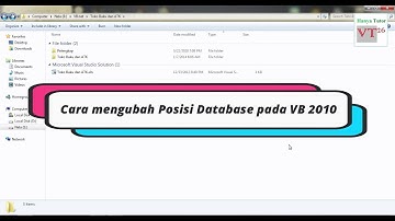 Cara merubah Koneksi Database Pada VB 2010