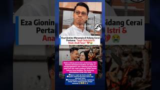 Eza Gionino Menangis Saya Cinta Istri & Anak Saya