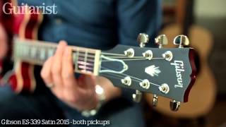 Gibson Memphis ES-335 Satin 2015 & ES-339 Satin 2015 electric guitar review demo chords