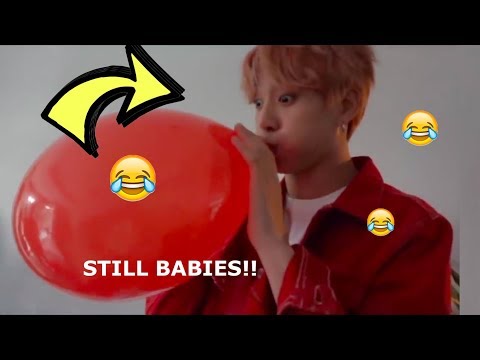 BTS ADDICTED & LOVE Balloons for 10 minutes!!! playing with helium and cute pranks