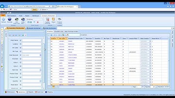 AccellosOne WMS Demo 1 - Workspace