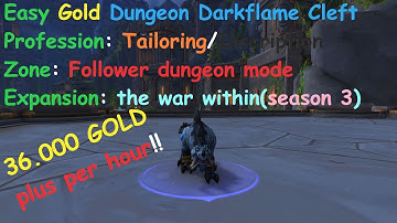 The War Within SOLO CLOTH farm 36.000 GOLD per hour!!