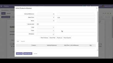 Product Selection And Search In Sale Order Odoo