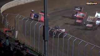 Big Wreck during the 410 Sprint Car feature at Port Royal Speedway!